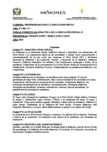 Instituto Superior de Formación Docente - Escuela Normal Superior Nº12