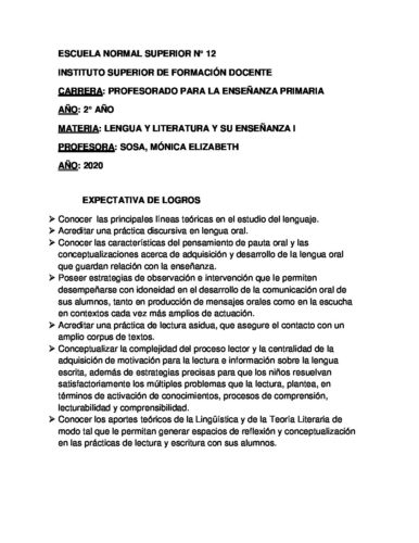 Instituto Superior de Formación Docente - Escuela Normal Superior Nº12