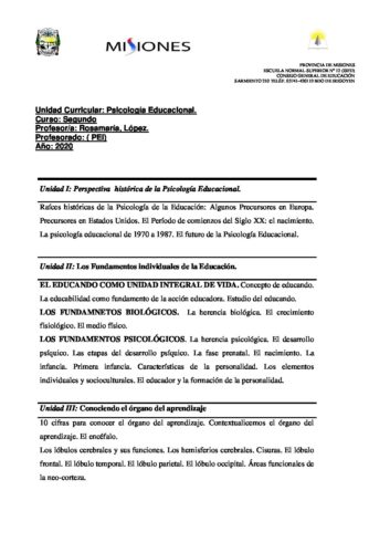 Instituto Superior de Formación Docente - Escuela Normal Superior Nº12