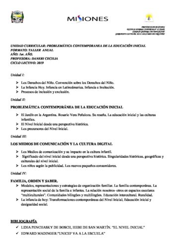 Instituto Superior de Formación Docente - Escuela Normal Superior Nº12