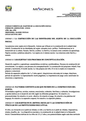 Instituto Superior de Formación Docente - Escuela Normal Superior Nº12